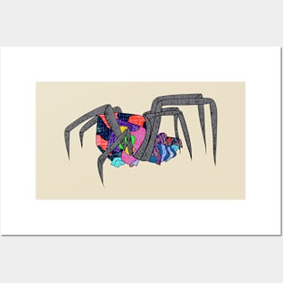 Amazing Spider in Colorful Patterns Posters and Art